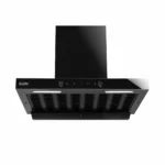 Auto Clean Filterless Chimney with Heat Sensor, 60/76/90cm 1400 m3/h - Black (CH 6055 BL MS AC)