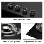 Hafele 60 cm 3 Burner Hob – AUGUSTA 360 - Image 6