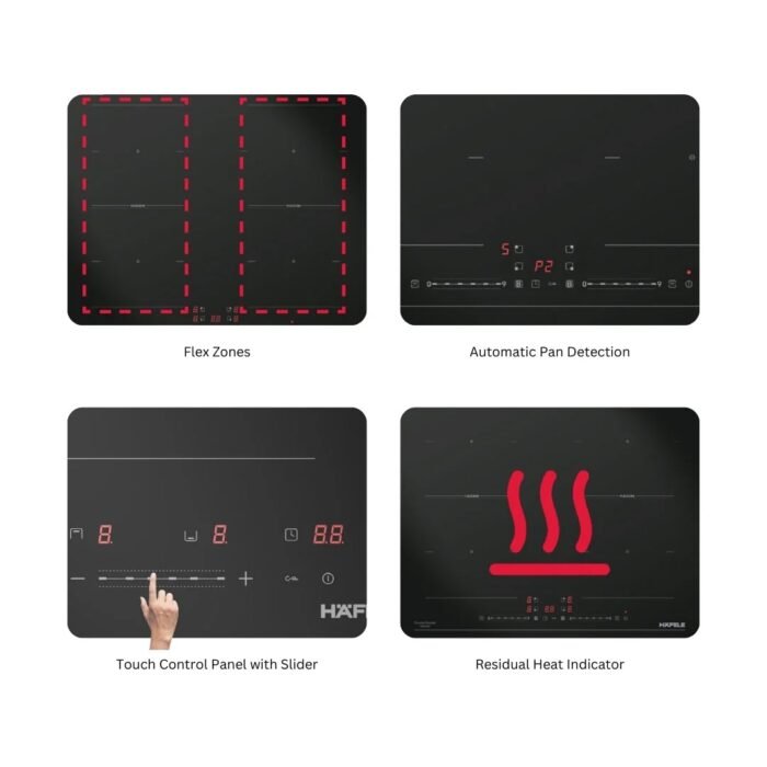Hafele Built In Induction Hob - 2 Zone , 30 cm - Nero 30 - Image 4