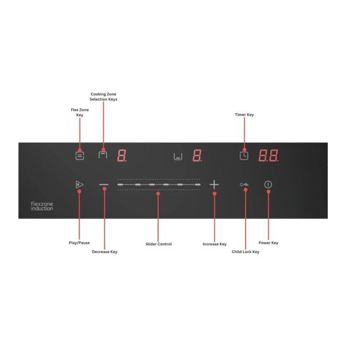 Hafele Built In Induction Hob - 2 Zone , 30 cm - Nero 30 - Image 2