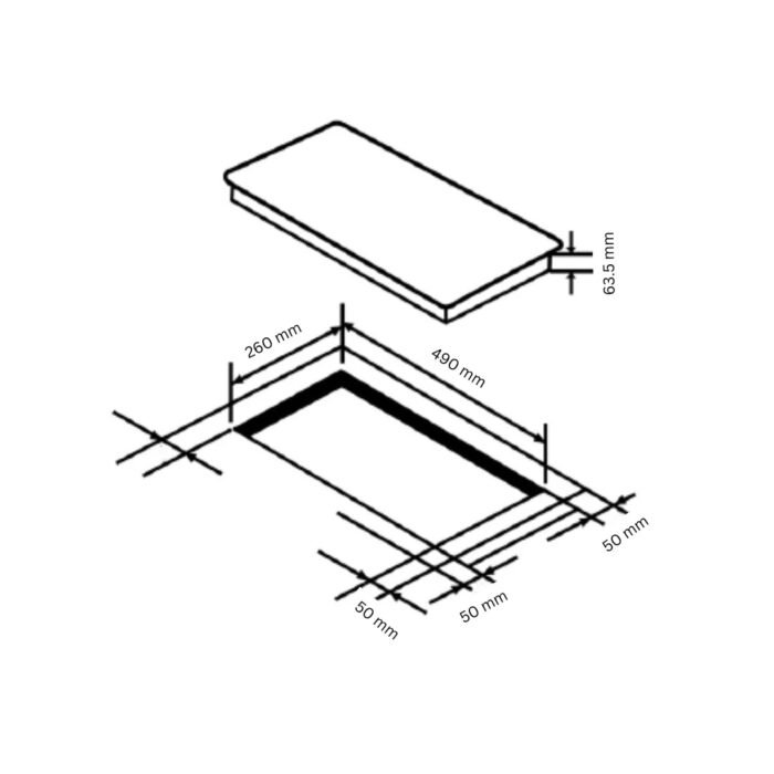 Hafele Built In Induction Hob - 2 Zone , 30 cm - Nero 30 - Image 5