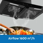 Auto Clean Island Kitchen Chimney Filter less with BLDC Motor 90cm 1600 m3/h-Remote Control - Image 6
