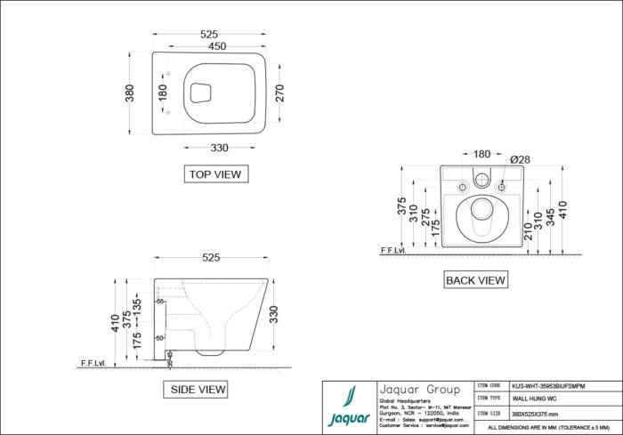 Rimless, Blind Installation Wall Hung WC - Image 2