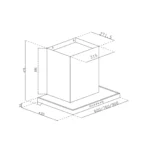 Auto Clean Chimney Filter-less with Heat Sensor, 1400 m³/h - 60/76/90cm - Image 9