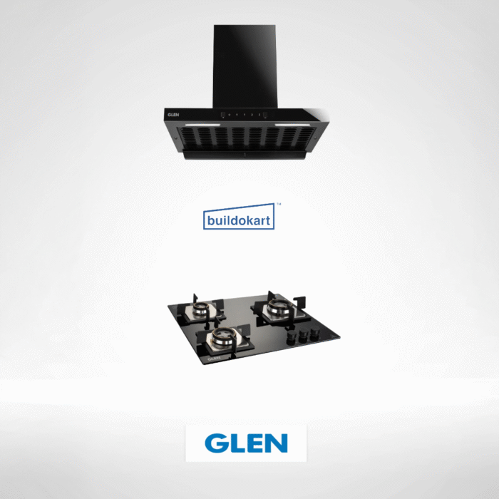 GLASS HOB + FILTER-LESS HSR AUTO CLEAN CHIMNEY COMBO (60cm) - Image 1