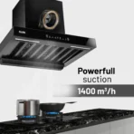 Auto Clean Filterless Slim Chimney with Inverter Technology, BLDC Motor 1400 m3/h - 60/76/90cm (CH6052SLBLDCB) - Image 10