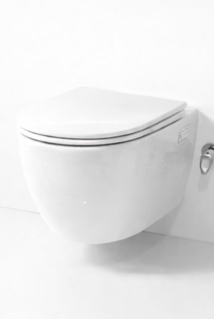 Rim-Free, Blind Installation Wall Hung With UF Seat Cover