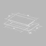 Hafele 78 cm 3 Burner Built in Hob – Vesta 378 - Image 3