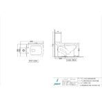 Rimless Single Piece WC - Image 2