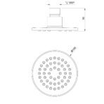 Overhead Shower 100mm dia Round Shape - Image 2