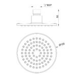 Overhead Shower 120mm dia Round Shape - Image 2