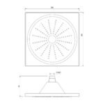 LED Overhead Shower - Image 2