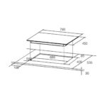 Hafele 78 cm 3 Burner Hob – AUGUSTA 378 - Image 7