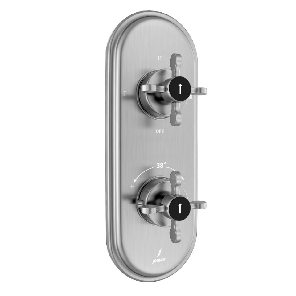 0056105_aquamax-thermostatic-shower-mixer-stainless-steel_960 Aquamax Exposed Part Kit of Thermostatic Shower Mixer with 3-way diverter - Image 1