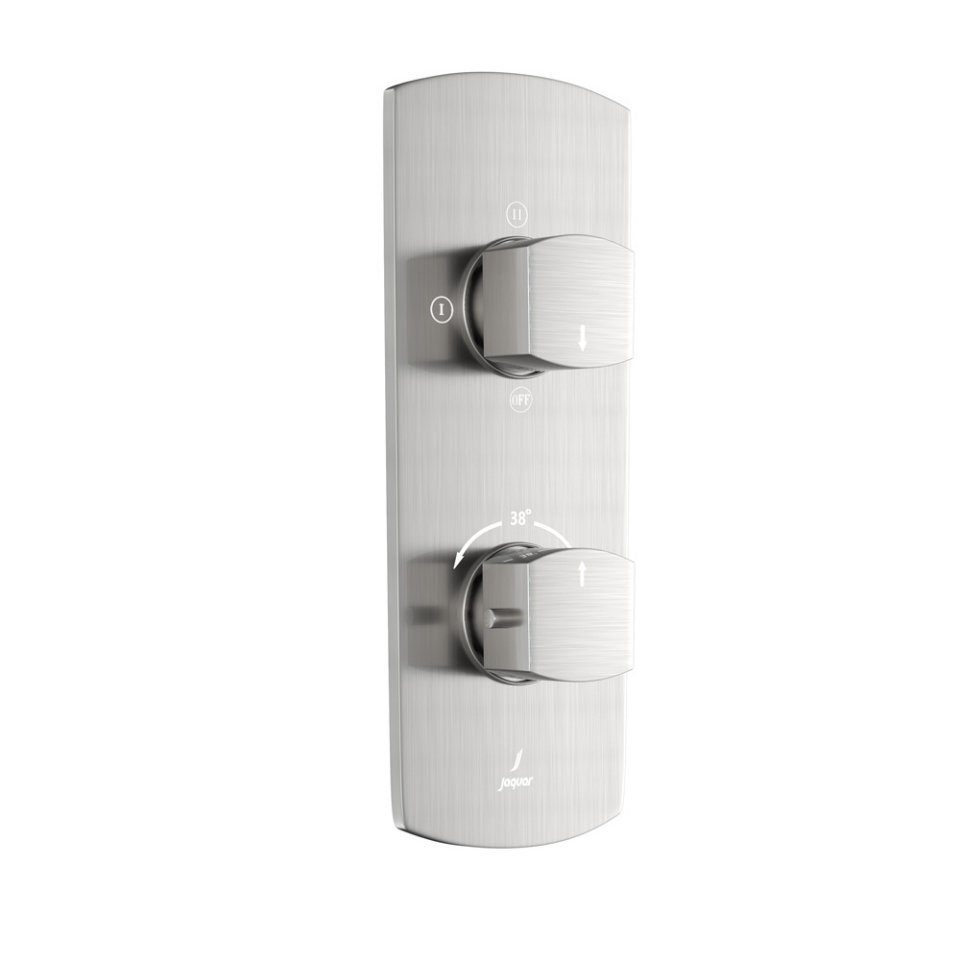 0060683_aquamax-thermostatic-shower-mixer-stainless-steel_960 Aquamax Exposed Part Kit of Thermostatic Shower Mixer with 3-way diverter - Image 1