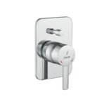 Exposed Part Kit of Single Lever Hi Flow In-wall Diverter - Chrome
