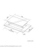 Hafele Fully Sealed Built-In 78 Cm and 3 Burner Gas Hob | ALTIUS 378 Series - Image 5