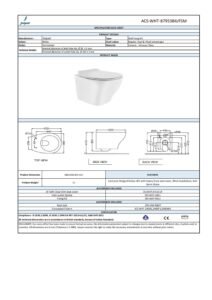 Rimless, Blind Installation Wall Hung WC - Image 2
