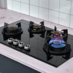 Hafele Fully Sealed Built-In 78 Cm and 3 Burner Gas Hob | ALTIUS 378 Series - Image 6