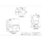 Rimless Bowl With Cistern For Coupled WC - Image 2