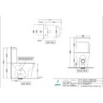 Rimless Bowl With Cistern For Coupled WC - Image 2