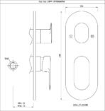 Aquamax Exposed Part Kit of Single Lever Shower Mixer - Image 2