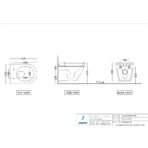 Rimless, Blind Installation Wall Hung WC - Image 2