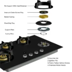 Hafele 86 cm 4 Burner Hob Altius Plus Series ALTIUS PLUS 490 - Image 7