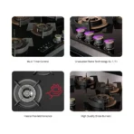 Hafele CRONUS DIGI-STEP 378  3Burner Gas Cooktop - 75 cm - Image 2
