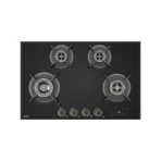 Hafele Cronus Digi-Step 480 80 cm 4 Burner Hob – Full Brass Burners, Step Flame Technology, Insta Ignition