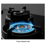 Hafele ALTIUS FS 480 80CM Black Fully Brass Burners with Flame Failure Safety Device (FFSD) Bevelled Edges 8mm Tempered Glass Built-In Hob - Image 7