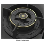 Hafele ALTIUS FS 480 80CM Black Fully Brass Burners with Flame Failure Safety Device (FFSD) Bevelled Edges 8mm Tempered Glass Built-In Hob - Image 2